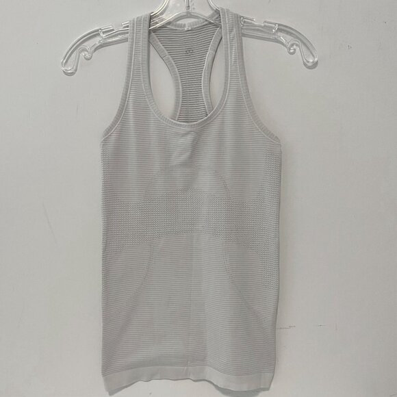 Lululemon Run Swiftly Racerback Tank White 6 NWOT - Picture 7 of 11